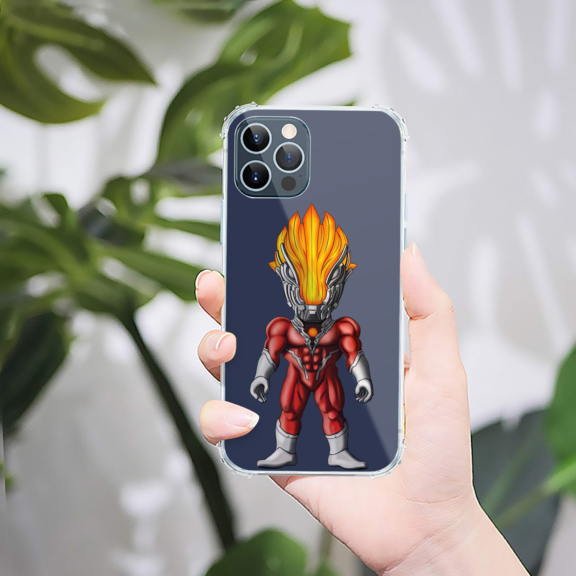 （画像用） ウルトラマン Ultraman 【iPhone 12シリーズ対応】透明スマホケース（クリアソフトケース）